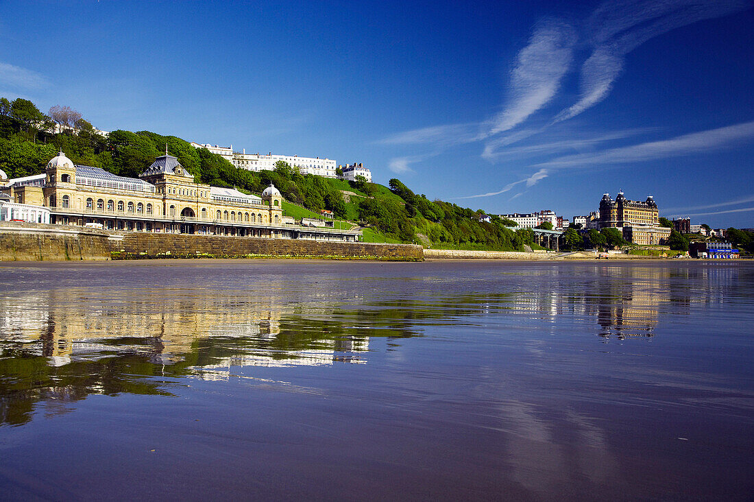 The Spa and Grand Hotel in South Bay, Scarborough, Yorkshire, UK, England