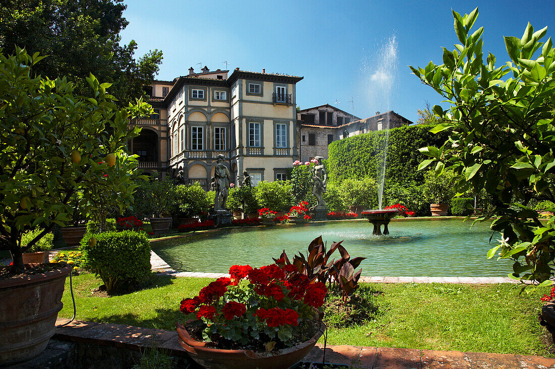 Palazzo Pfanner and gardens, Lucca, Tuscany, Italy