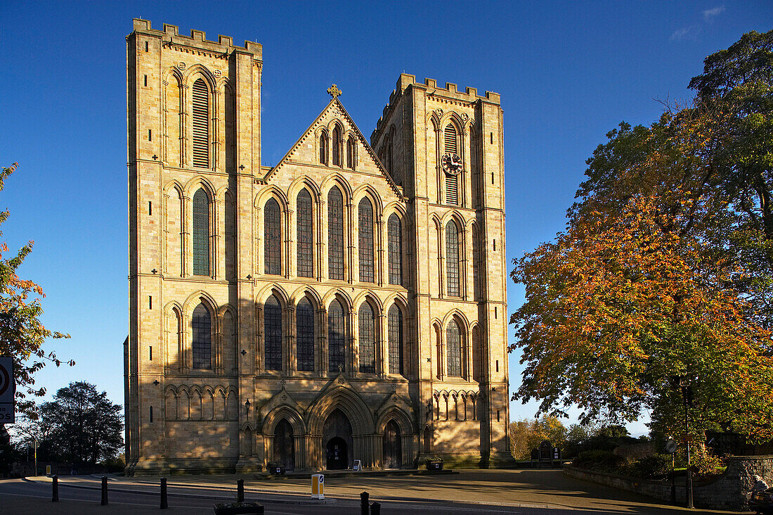 Ripon Cathedral, West Front, Ripon, Yorkshire, UK, England