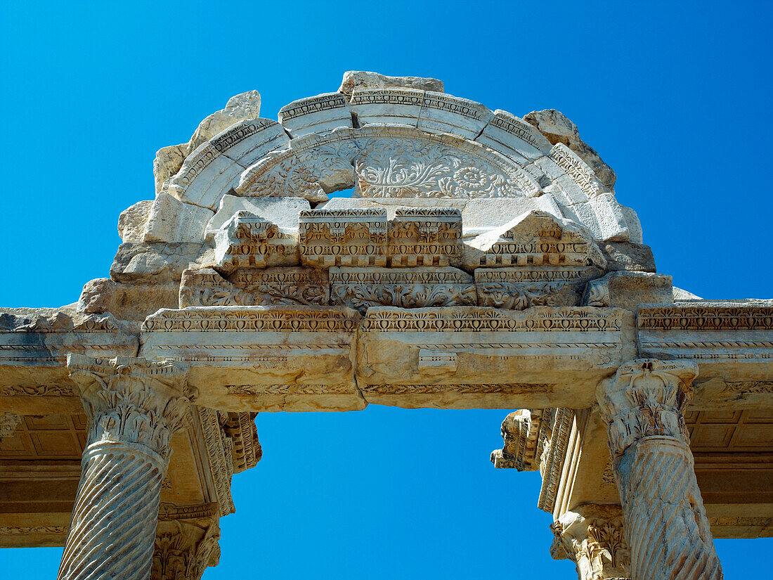 Detail of the Tetrapylon, monumental gateway, Aphrodisias, Aegean, Turkey