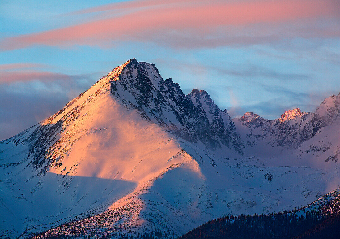 Mountain scenery in winter, Tatra Mountains, Poland