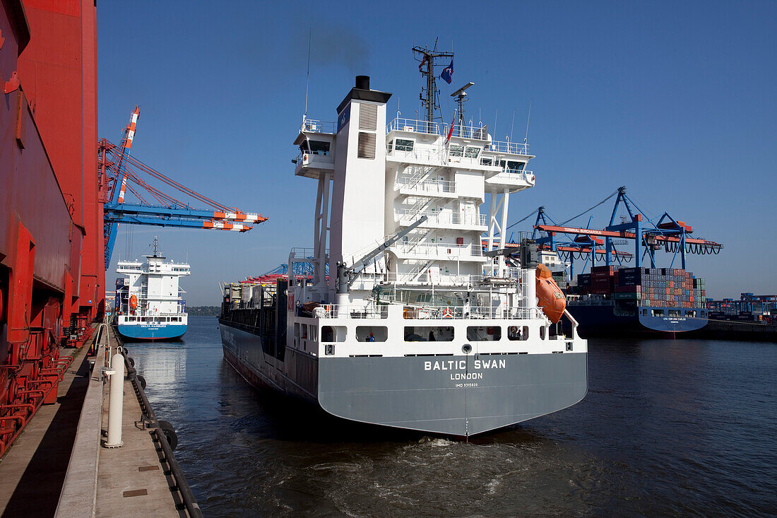 Containerbrücke, Hamburger Hafen, Deutschland