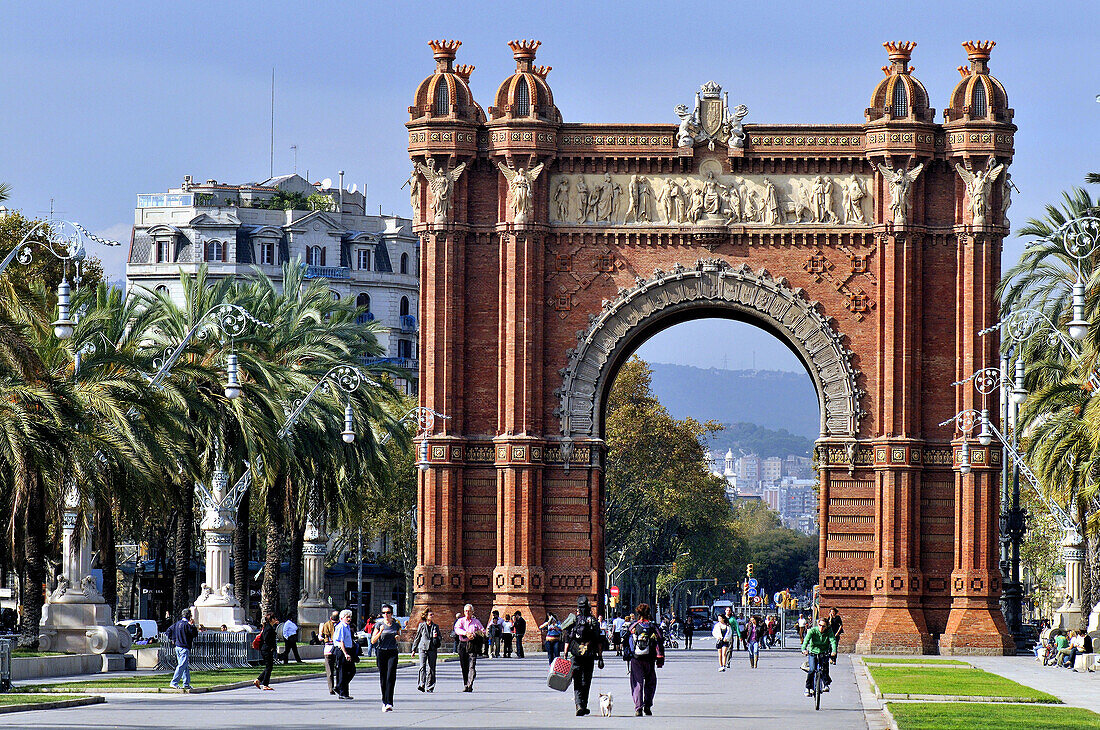 Triumphal Arch,  Barcelona. Catalonia,  Spain