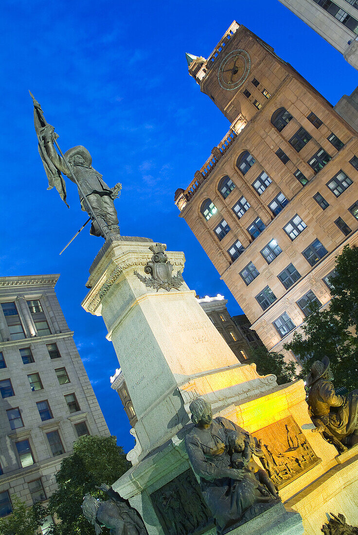 Montreal,  Quebec,  Canada,  Place D´Armes,  Notre Dame Basilica