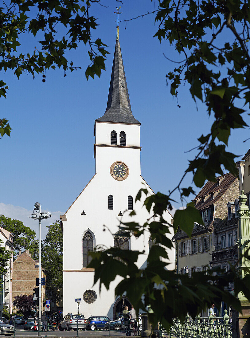 Saint-Guillaume protestant church (14th century),  Strasbourg. Alsace,  France