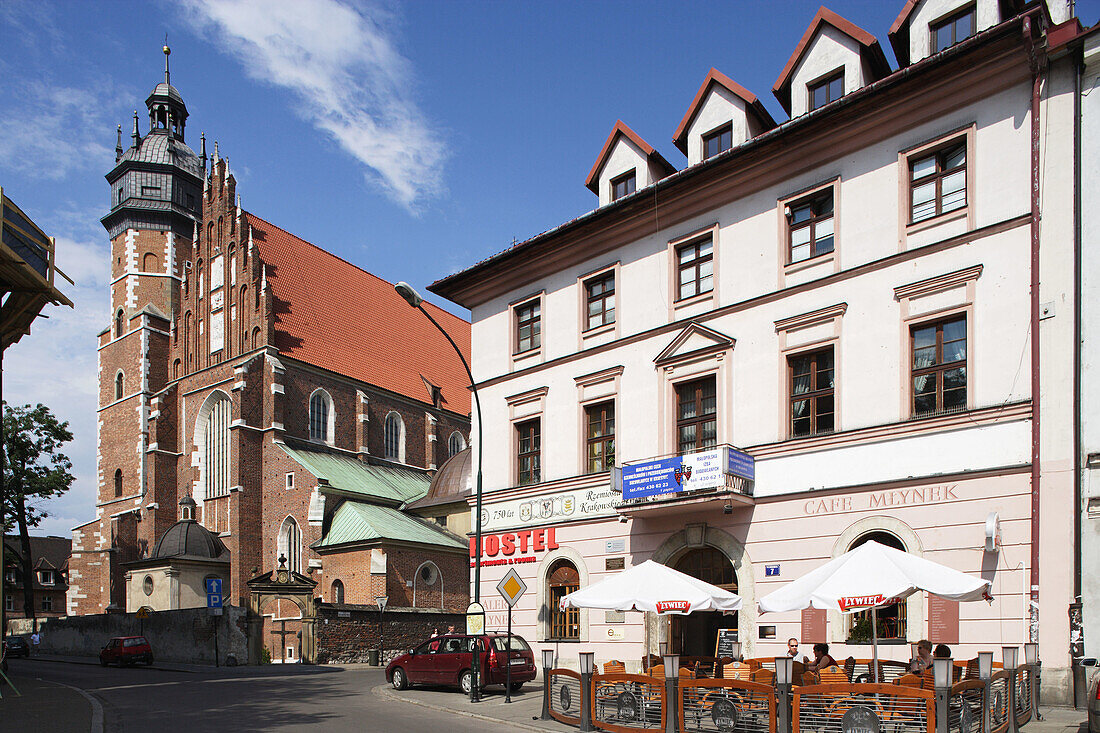 Kazimierz historic district, Wolnica Square, Corpus Christi Church, former Jewish Quarter, Cracow,  Krakow, Poland