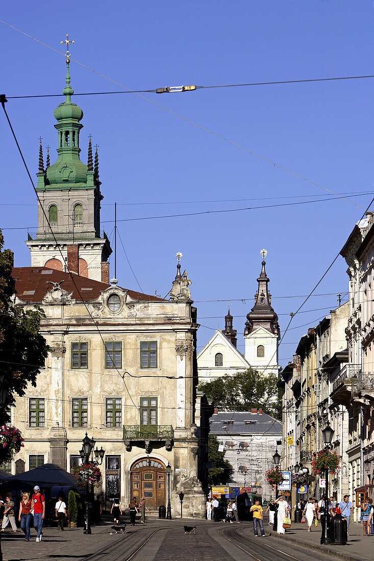 Lviv, Lvov, Bernardin cathedral, St  Andrew church, Western Ukraine