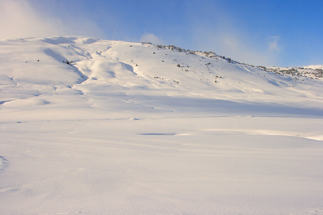 Pla de Beret nevado. Valle de Aran. Lleida