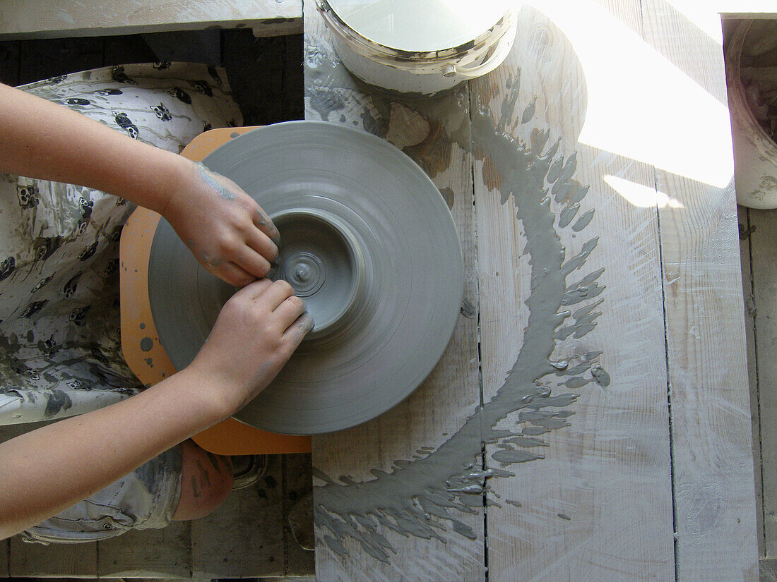 Pottery wheel,  Gotland,  Sweden