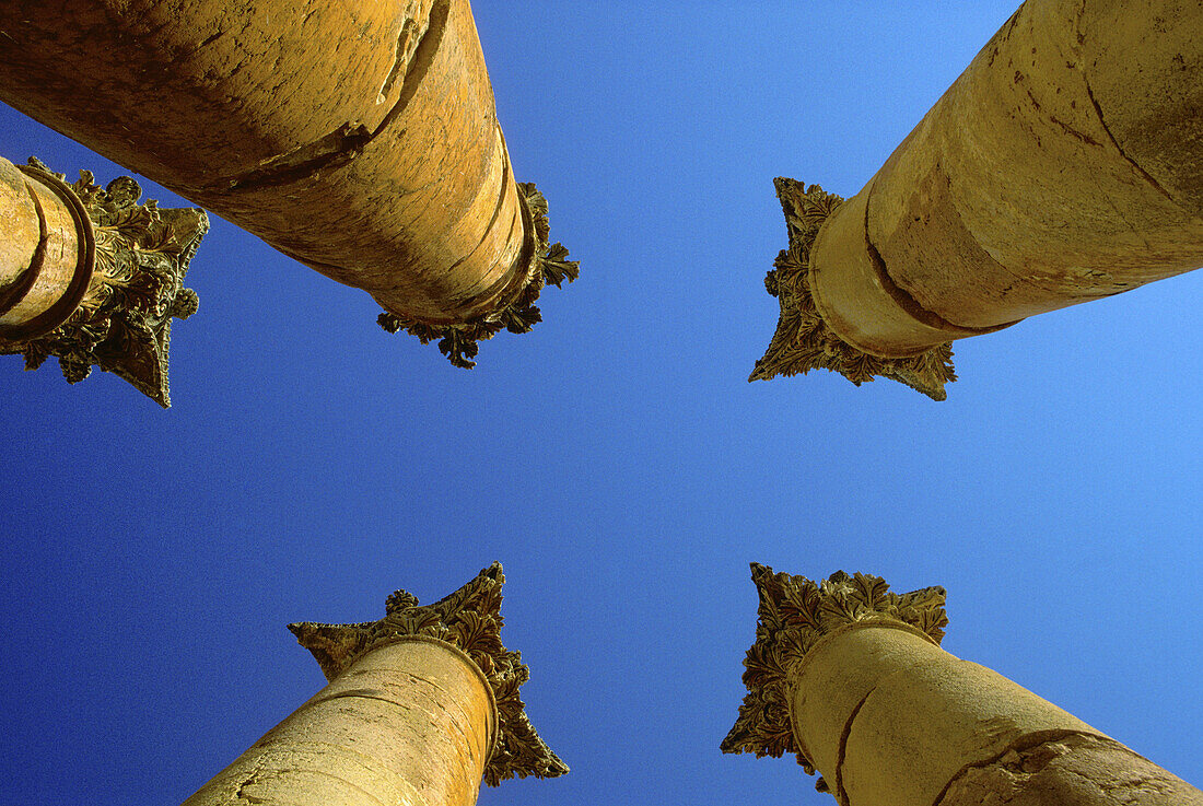 Temple of Artemis,  archaeological site of Jerash. Jordan