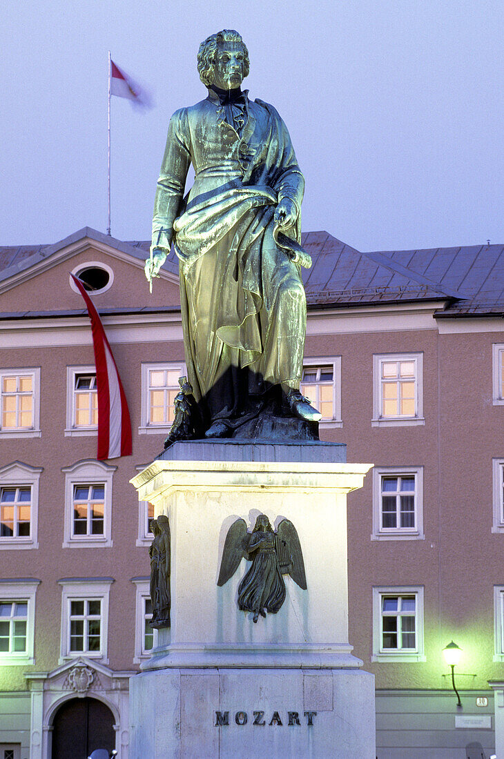 Mozart monument,  Salzburg,  Austria