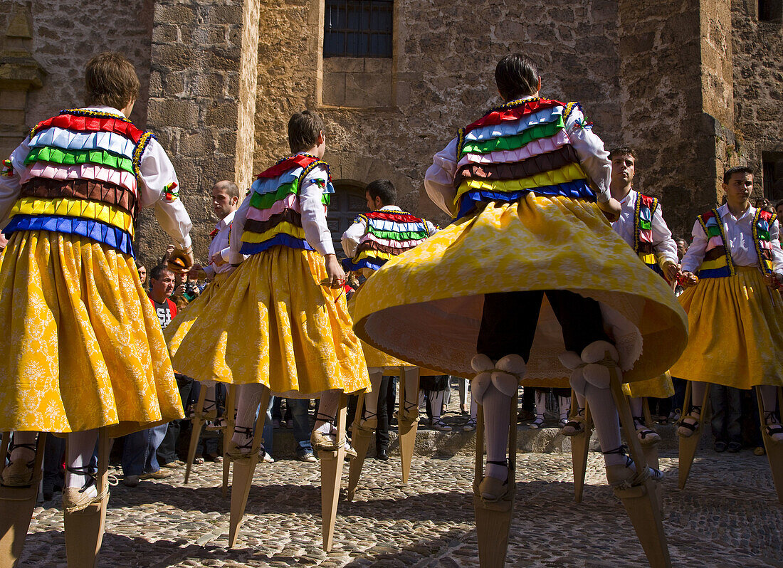 Danza de los Zancos folk dance,  Anguiano. La Rioja,  Spain