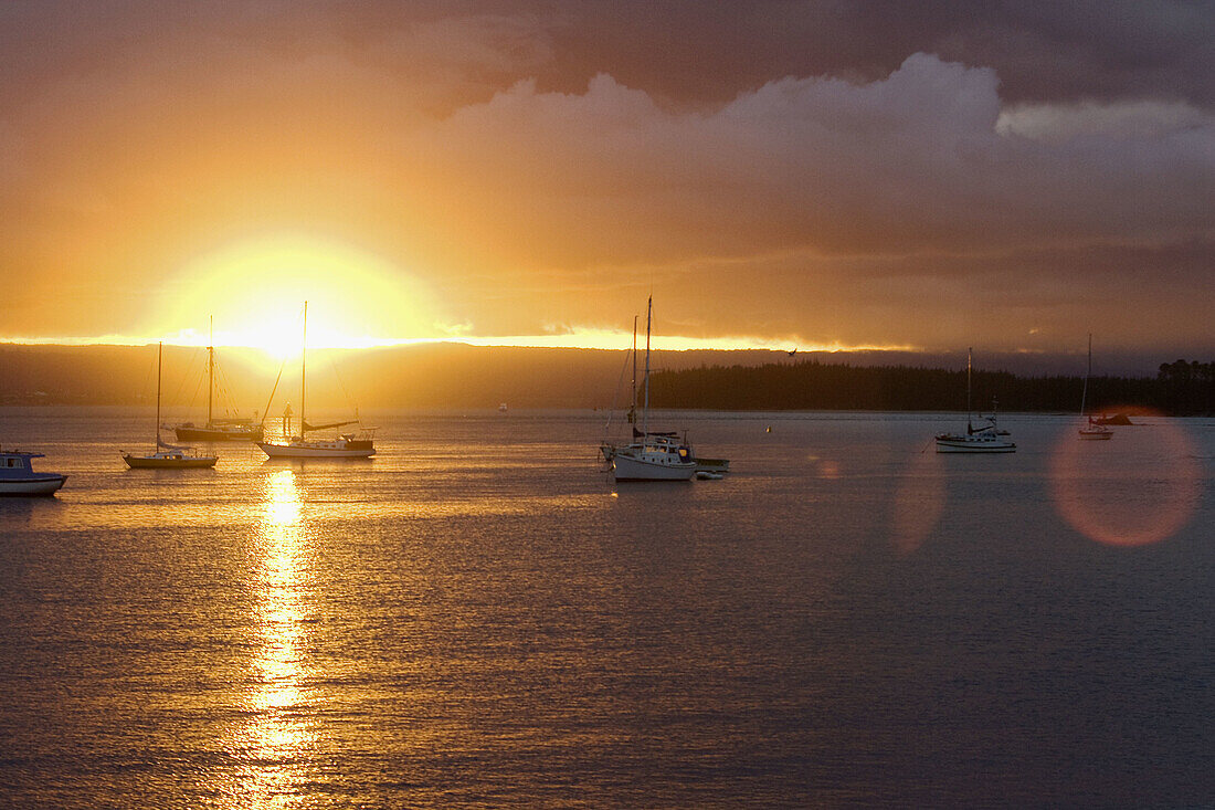 Sunset,  Mt  Maunganui,  North Island,  New Zealand