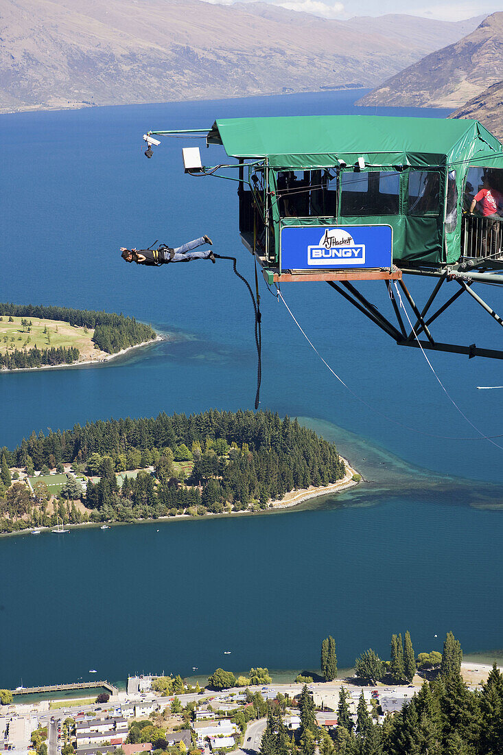 Ledge Bungy, Queenstown, Südinsel, Neuseeland