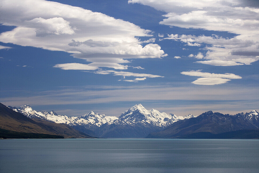 Mt Cook, Lake Pukaki, Südinsel, Neuseeland