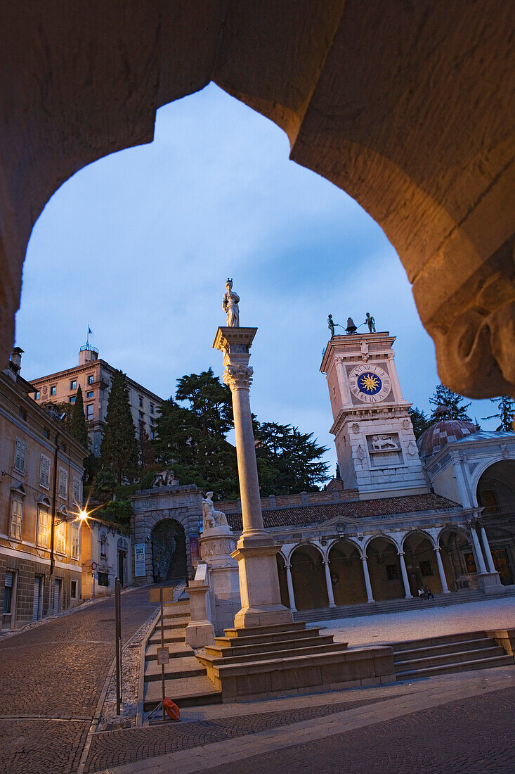 Loggia di San Giovanni auf der Piazza della Liberta in Udine, Friaul-Julisch Venetien, Italien