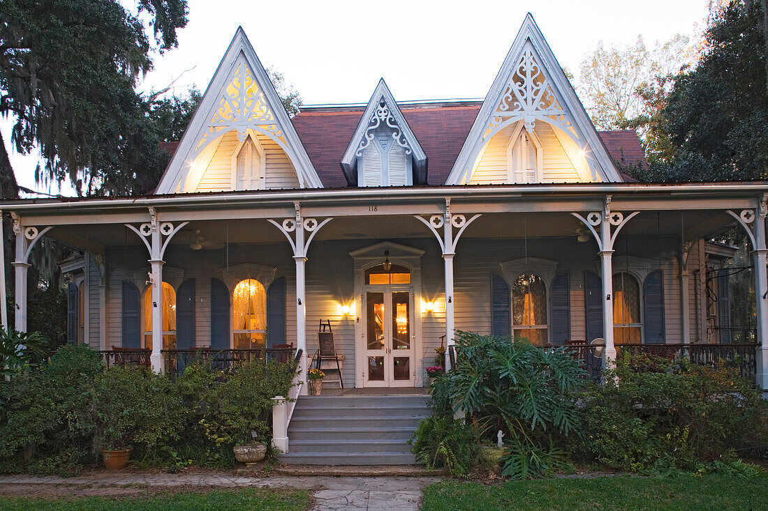 St. Francisville Inn Bed and Breakfast, built in the 1880s, is an excellent example of victorian gothic style, St. Francisville, Louisiana, USA