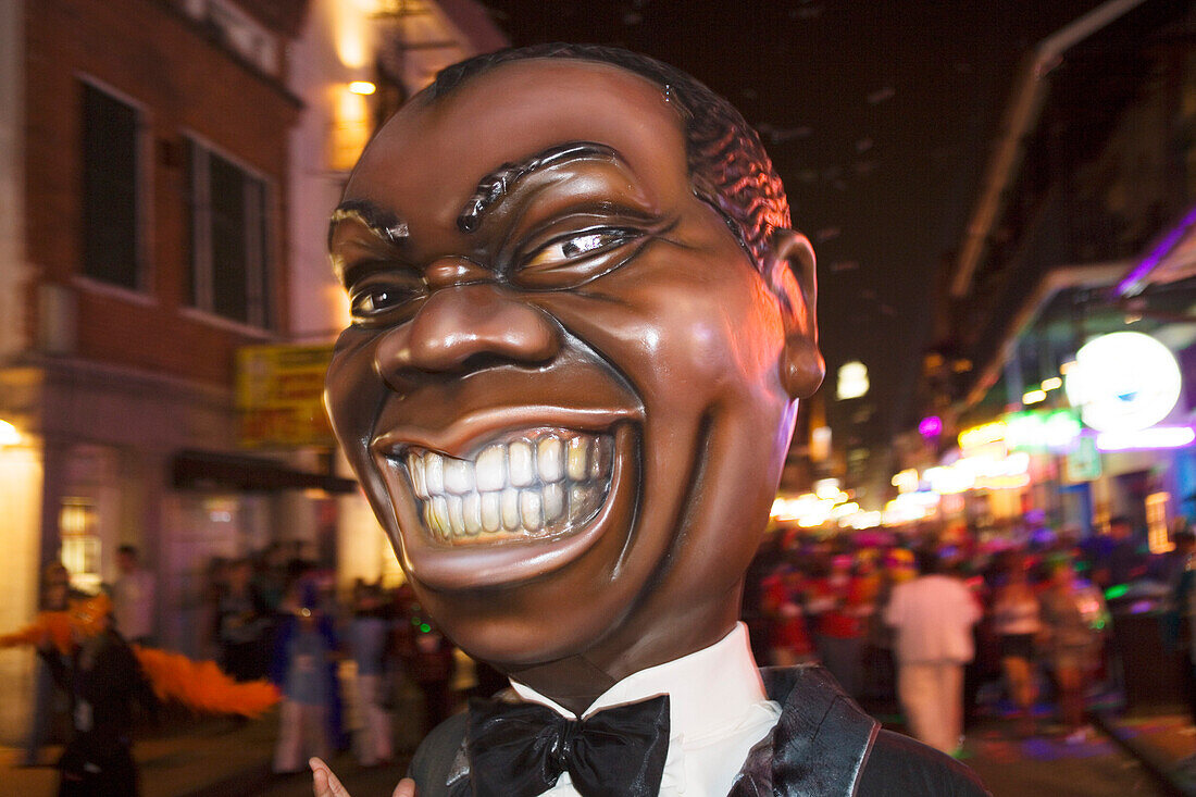 Mardi Gras Parade in the French Quarter, New Orleans, Louisiana, USA