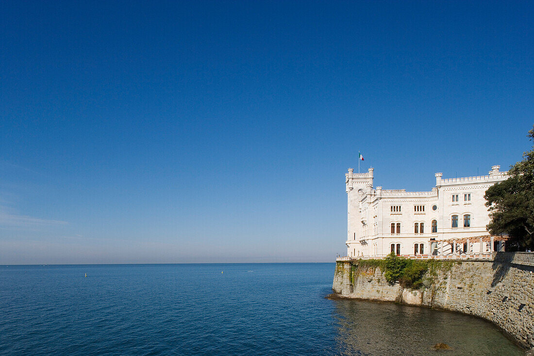 Miramare castle, Trieste, Friuli-Venezia Giulia, Upper Italy, Italy