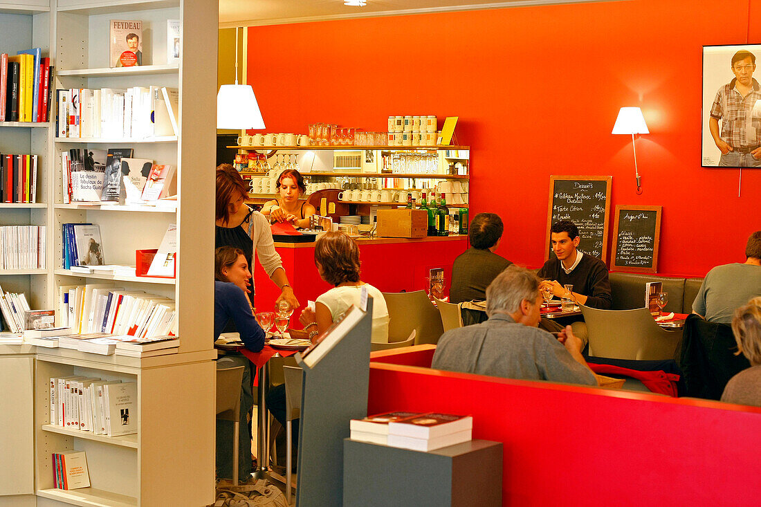 Snack And Reading Room, Independent Bookstore 'La Galerne', Le Havre, Seine-Maritime (76), Normandy, France