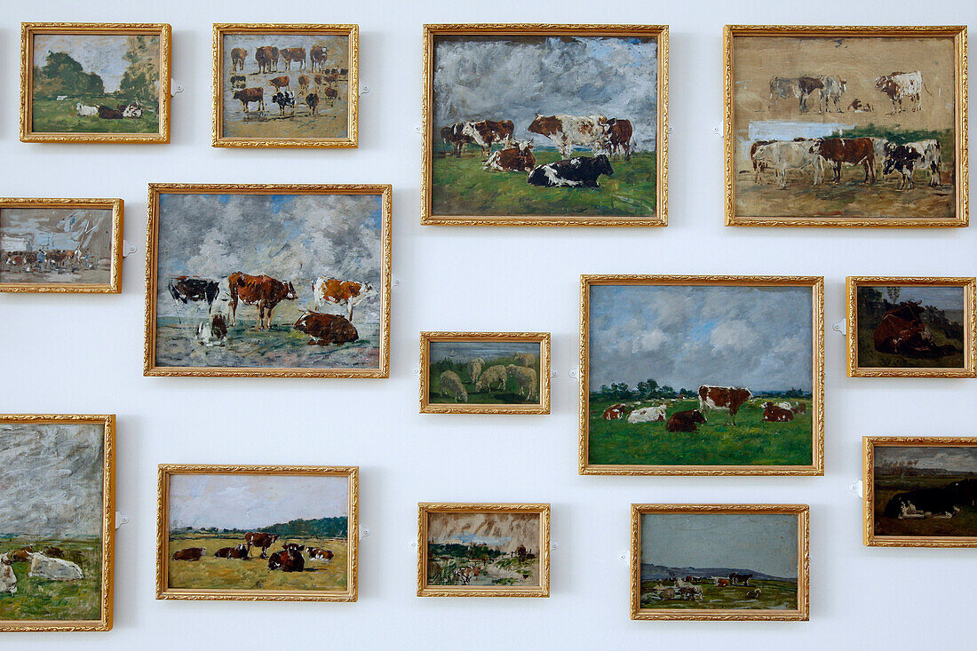 A Study Of Animals And Cows By Eugene Boudin, Malraux Museum, Le Havre, Seine-Maritime (76), Normandy, France