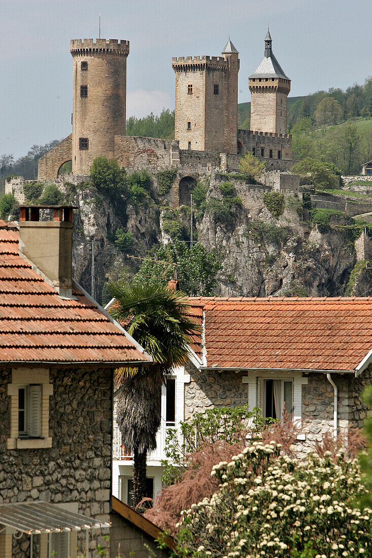 The 11Th Century Counts' Castle, Town Of Foix, Ariege (09), France