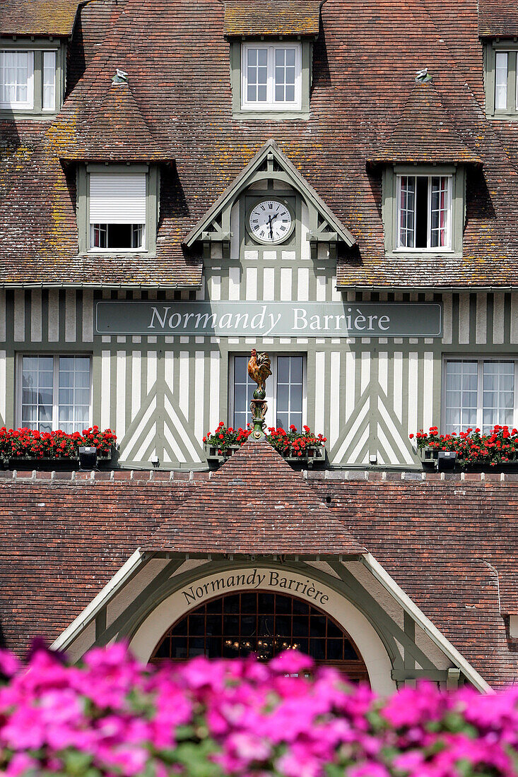 Facade, Hotel Restaurant 'Le Normandy Barriere', Deauville, Calvados (14), Normandy, France