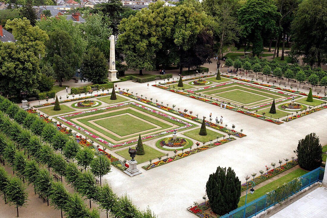 Gardens In The Archbishop'S Palace, French Style, Bourges, Cher (18), France