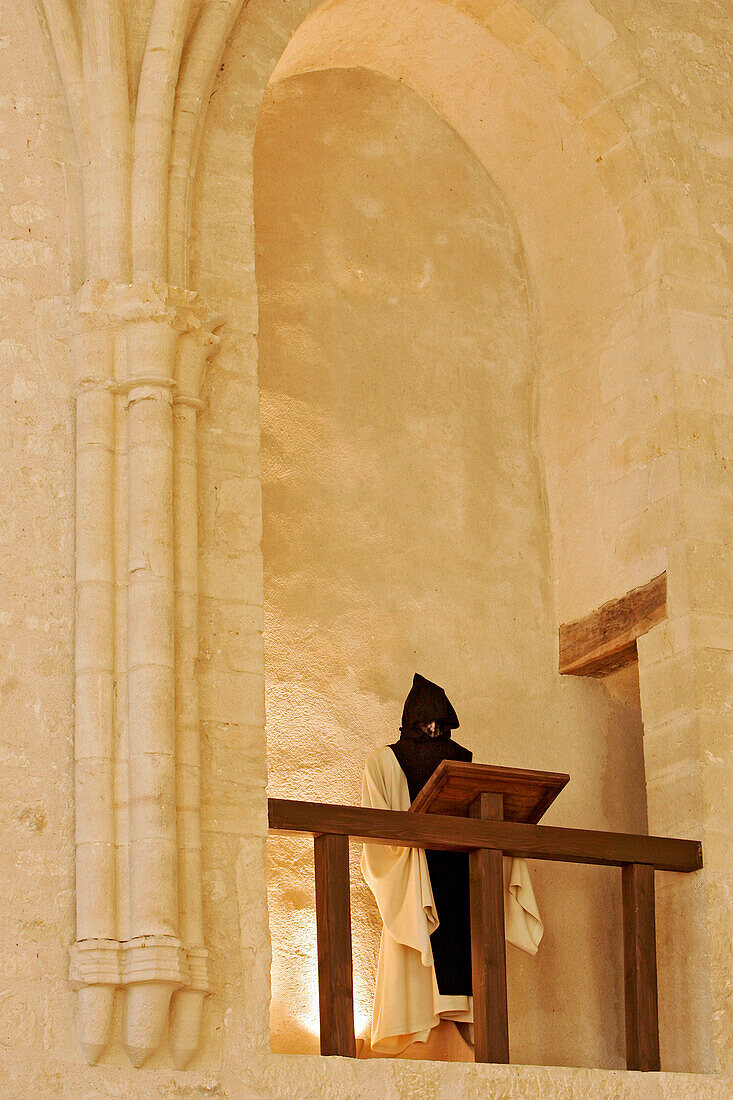 The Monks Refectory, Interior, Noirlac Abbey, Cher (18), France