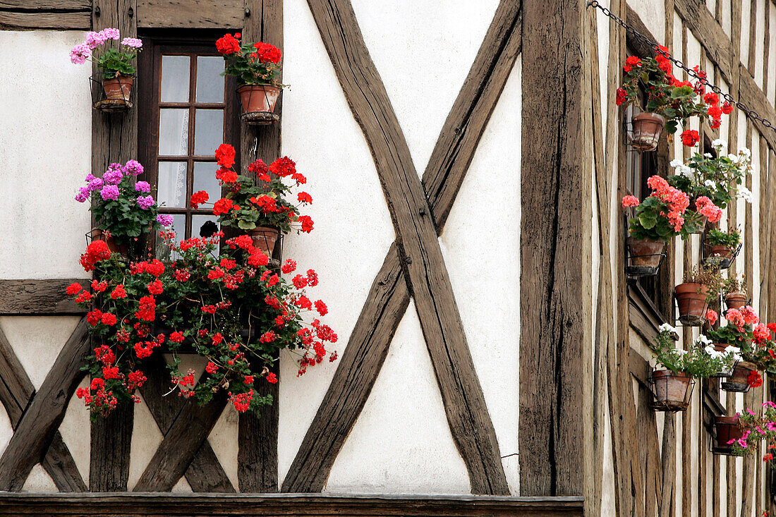 Timbered House, Rue Champeaux, Chartres, Eure-Et-Loir (28), France