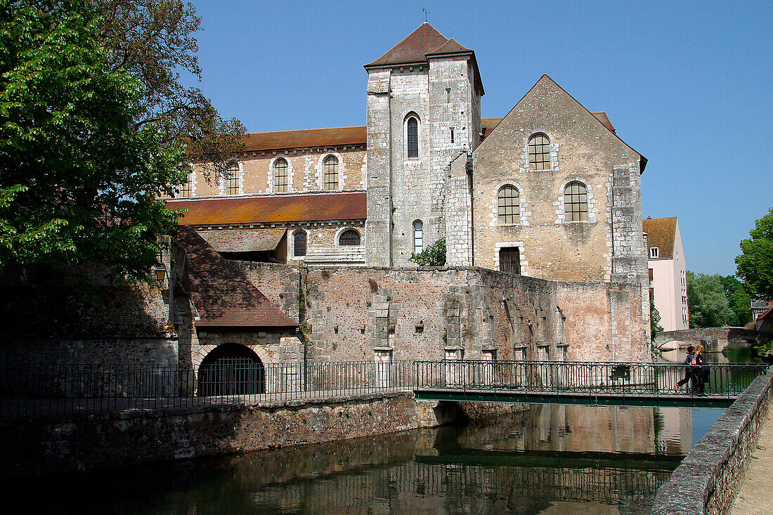 Saint-Aignan Church On The Banks Of The Eure, Chartres, Eure-Et-Loir (28), France