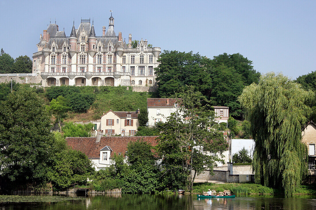 Chateau De Montigny-Le-Gannelon, 16Th Century Construction, Castle Rebuilt In The 19Th Century In The Neo-Gothic Style, Eure-Et-Loir (28), France