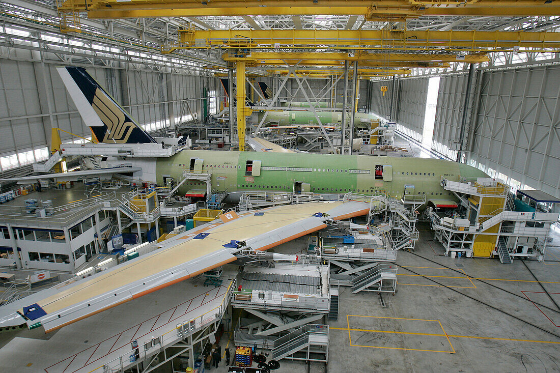Tour Of The Airbus A380 Assembly Plant At The Toulouse Aerospace Center, Haute-Garonne (31), France