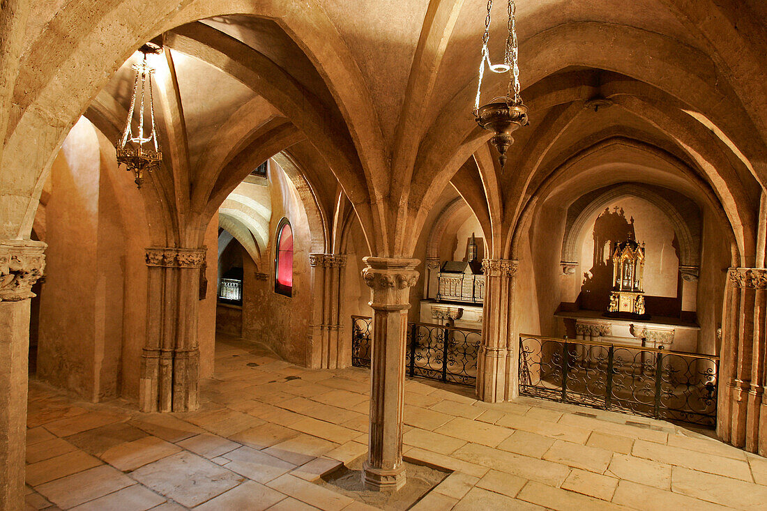 Lower Crypt, Saint-Sernin Basilica, Romanesque Art, Toulouse, Haute-Garonne (31), France