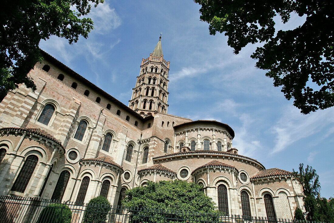 The Saint-Sernin Basilica'S Chevet, Romanesque Art, Toulouse, Haute-Garonne (31), France