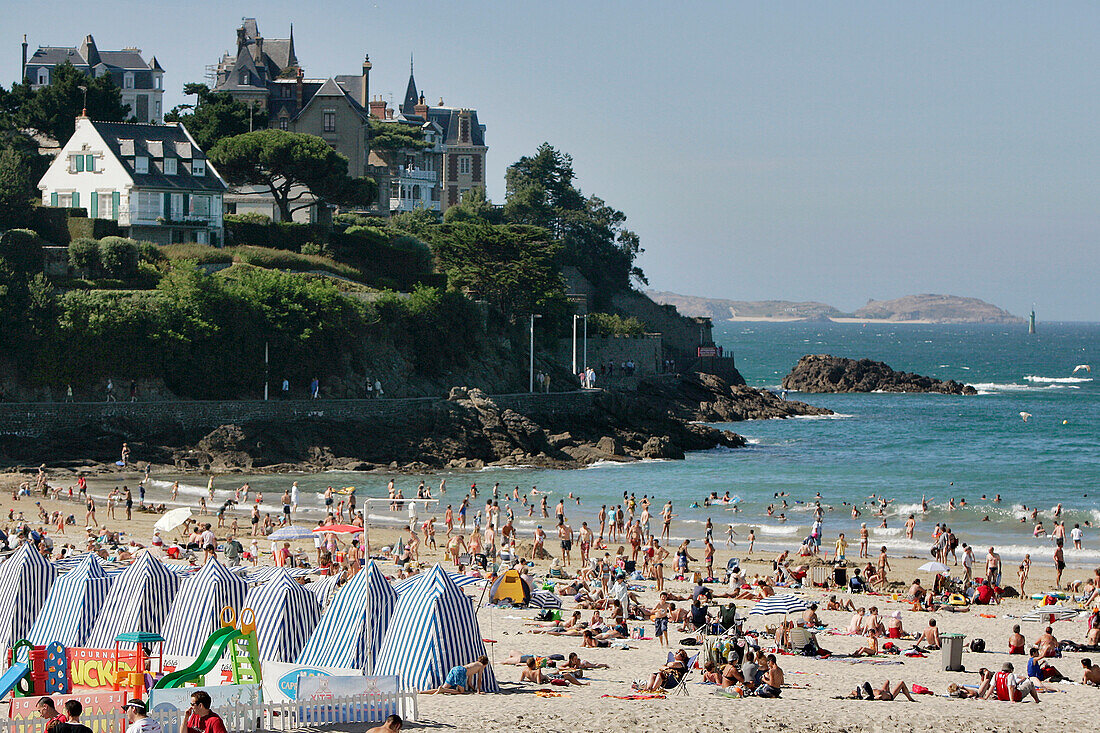 Beach Huts And Villas, Dinard, Ille-Et-Vilaine (35), France