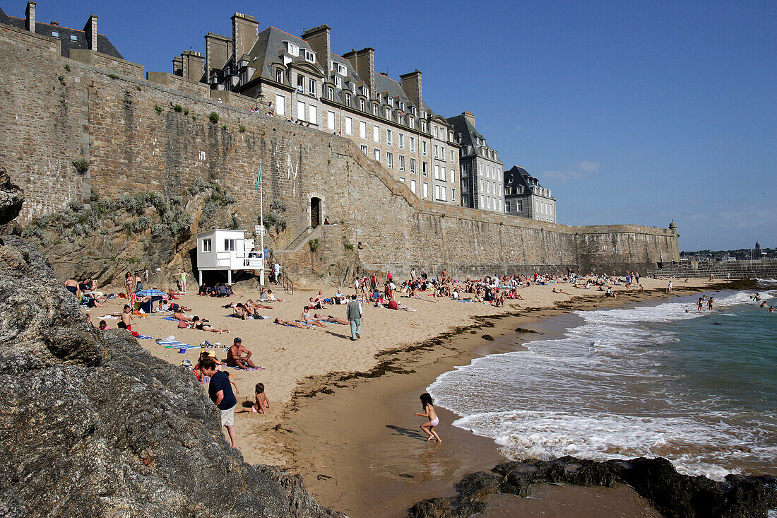 The Mole Beach, Saint-Malo, Ille-Et-Vilaine (35), France