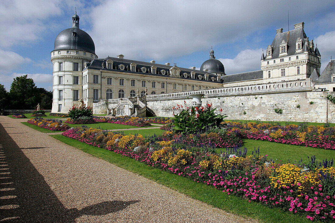 The Chateau De Valencay And It English-Style Gardens, Indre (36), France