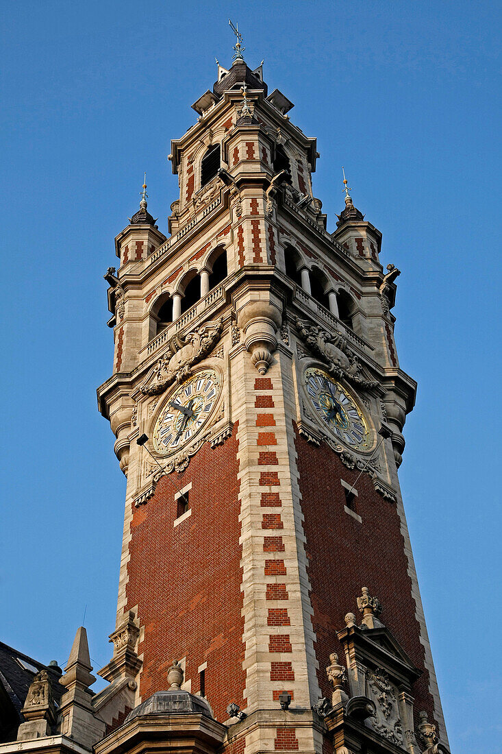 Belfry Of The Cci (Chamber Of Commerce And Industry), Place Du Theatre, Lille, Nord (59), France