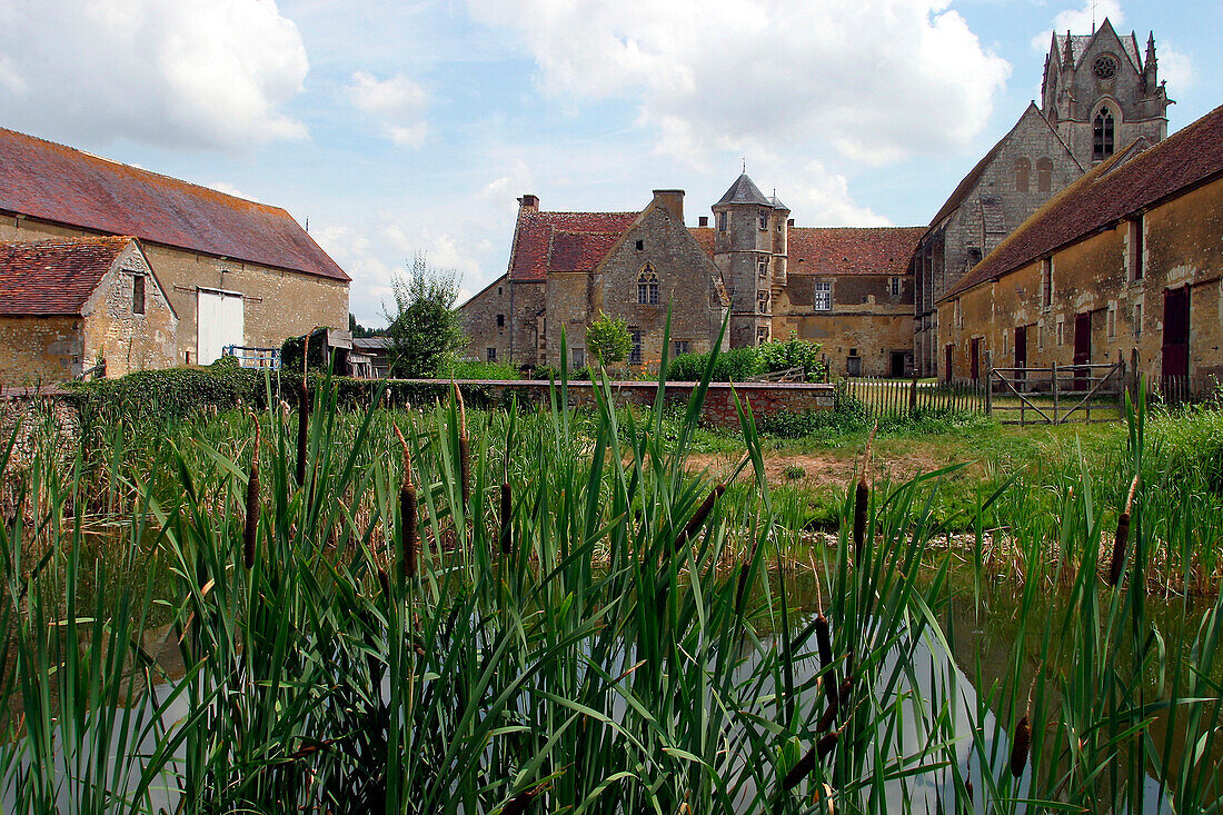 Outer Buildings, Sainte-Gauburge Priory, Eco-Museum Of The Perche, Saint-Cyr-La-Rosiere, Orne (61), Normandy, France