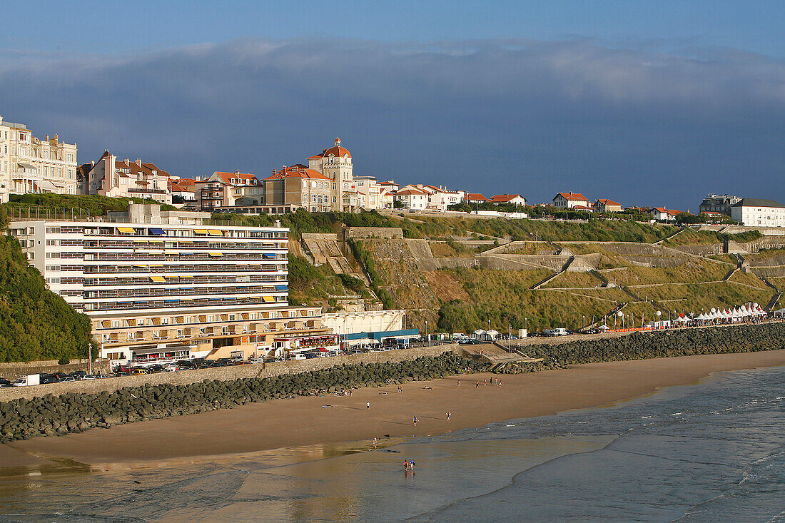 Cote Des Basques Beach, Biarritz, Pyrenees Atlantiques, (64), France, Basque Country, Basque Coast