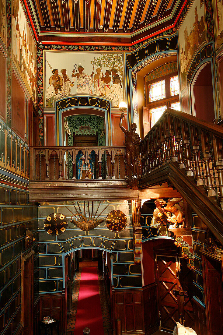 Eastern Hall, Chateau D'Abbadia, Hendaye, Basque Country, Basque Coast, Pyrenees-Atlantique (64), France