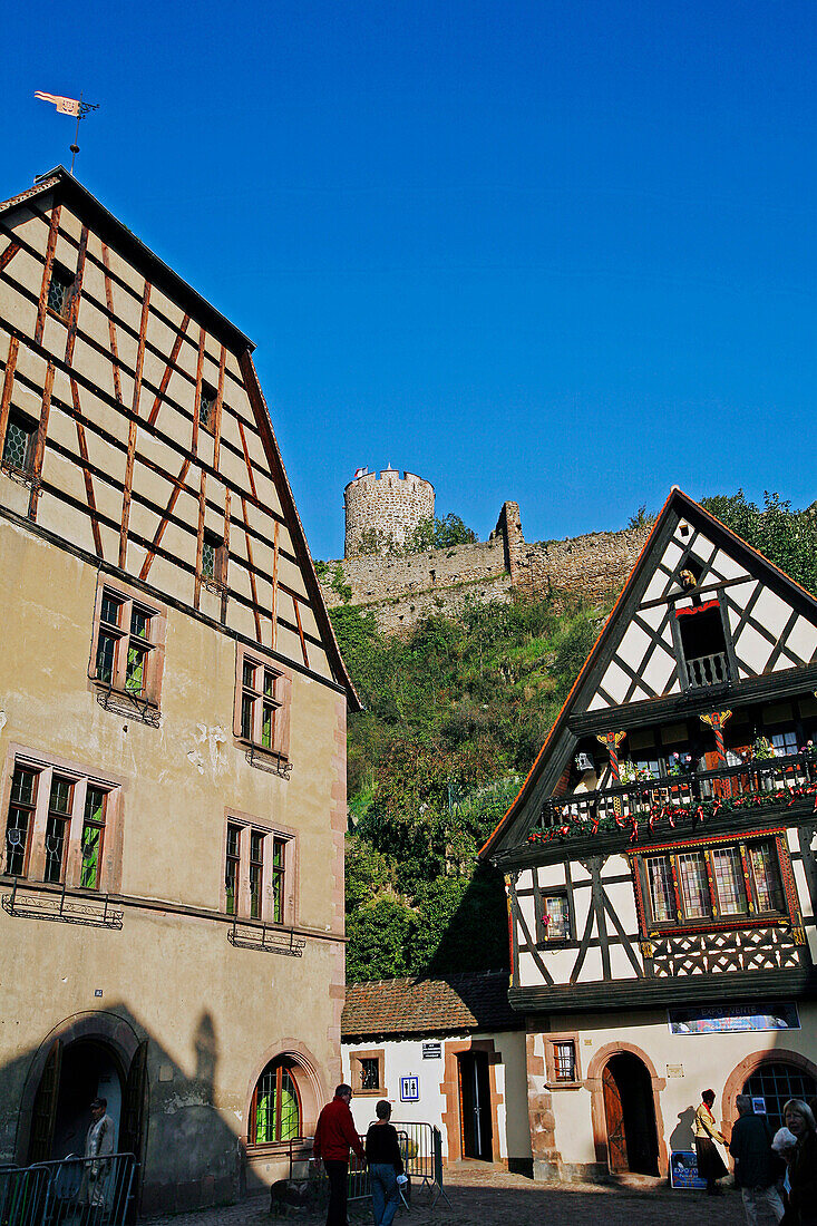 The Bathhouse Badhus And Herzer, Imperial Chateau, Kaysersberg, The Alsatian Wine Road, Haut-Rhin (68), Alsace, France