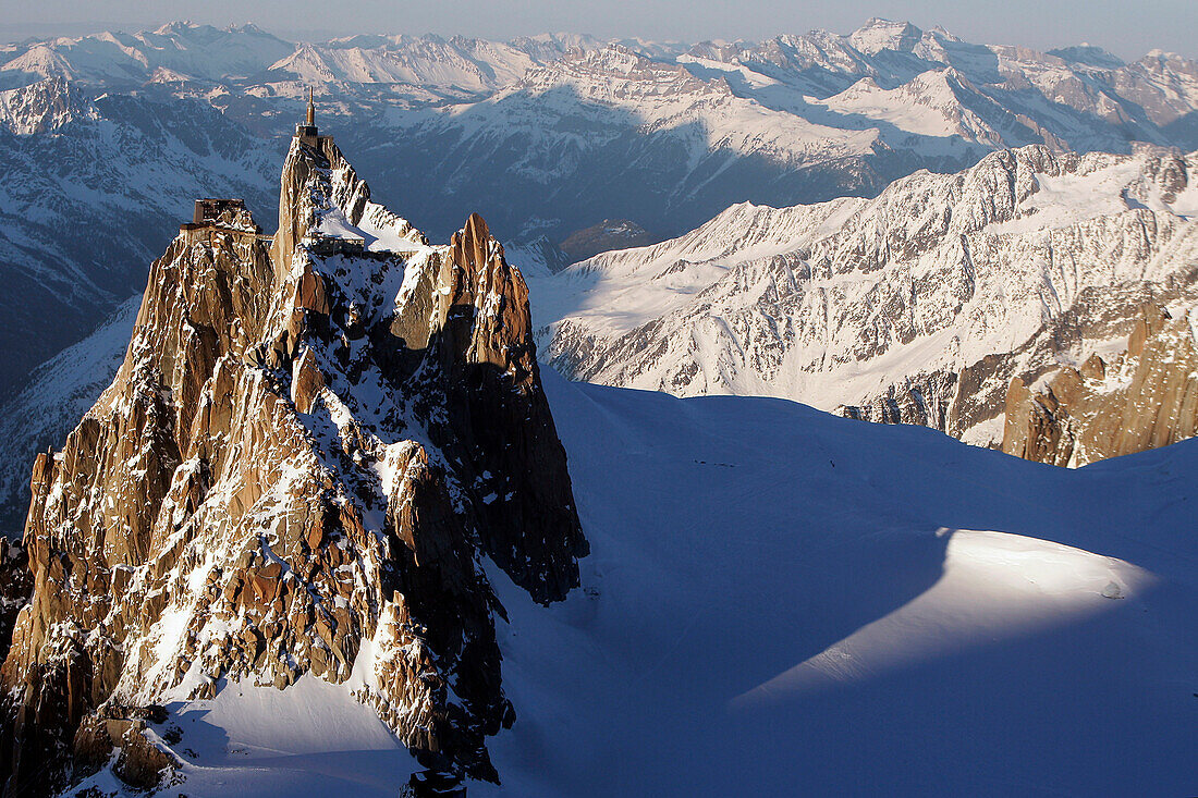 Mountain Landscape, L'Aiguille Du Midi, Massif Of The Mont-Blanc, Haute-Savoie (74), France