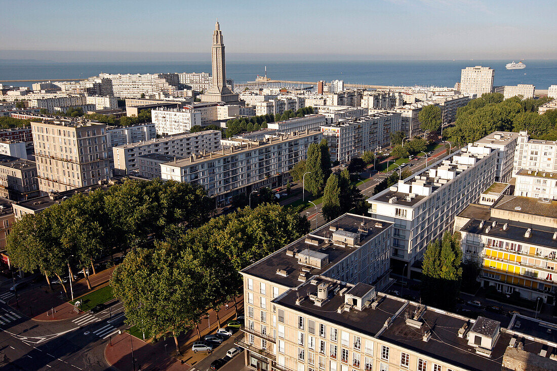 Apartment Buildings, The Architecture Of Auguste Perret, Classed As World Heritage By Unesco, Le Havre, Seine-Maritime (76), Normandy, France