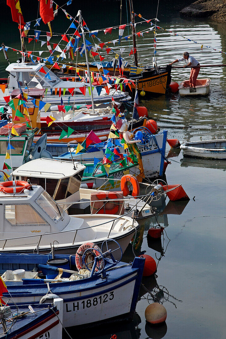 Decoration Of Fishermen'S Boats, Festival Of The Sea, Le Havre, Seine-Maritime (76), Normandy, France