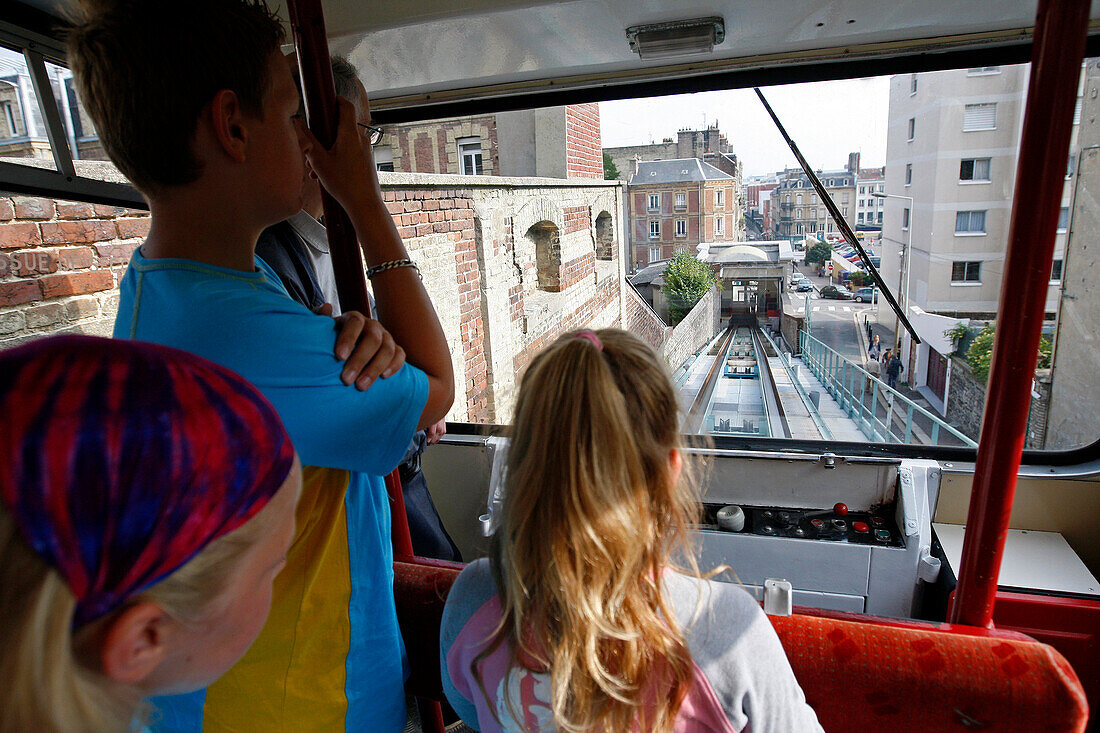 Funicular Linking The High City To The Low City, Le Havre, Seine-Maritime (76), Normandy, France