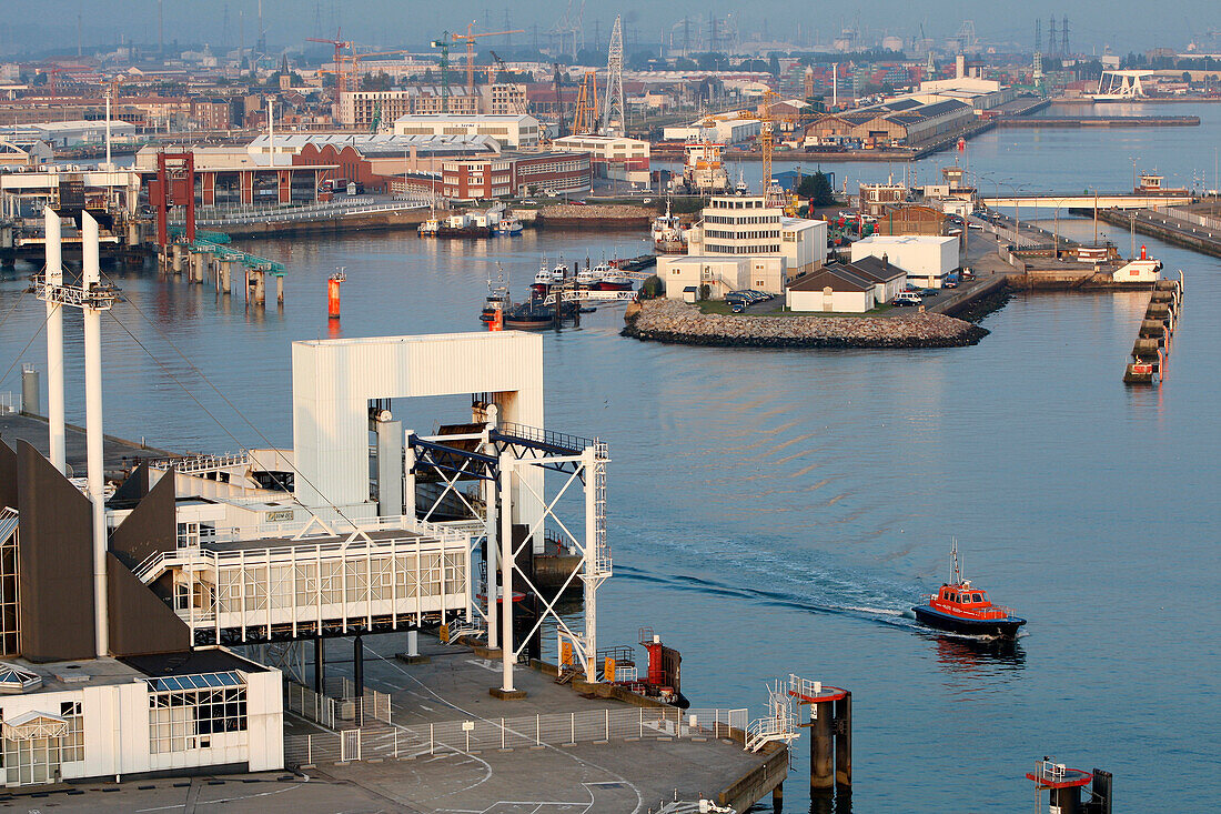 Tugboat In The Commercial Port, Le Havre, Seine-Maritime (76), Normandy, France