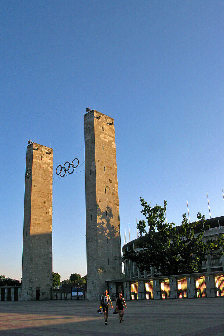 Olympic Stadium, Olympiastadion Built For The 1936 Olympic Games, Fascist Architecture By Werner March, Berlin, Germany