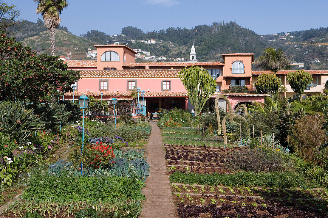 Vegetable Garden at the Quinta Splendida Wellness and Botanical Garden Resort, Canico, Madeira, Portugal